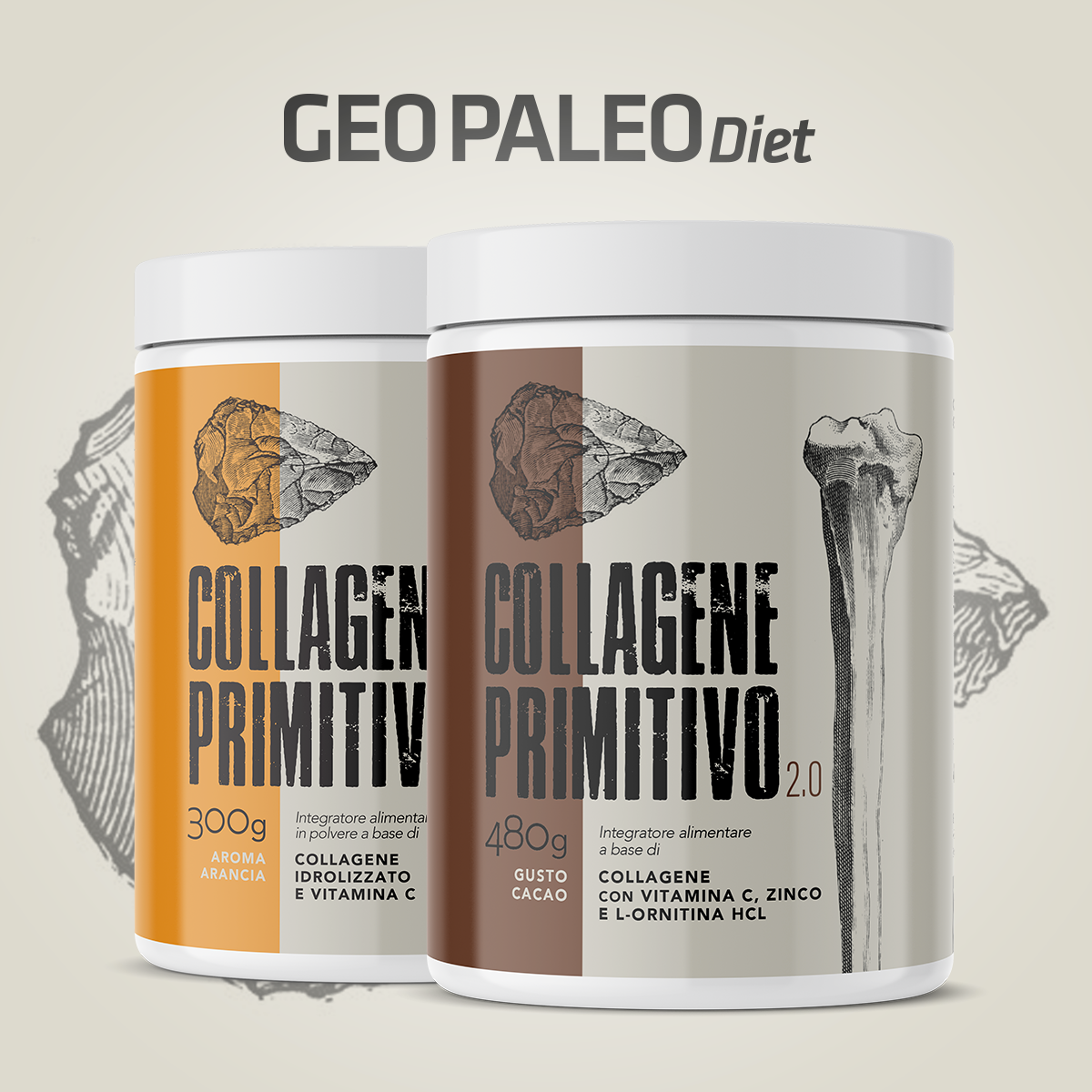 Combo Collagene 1+1 - Collagene Primitivo Arancia e Cacao
