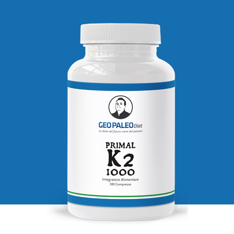 Primal K2 1000 - Vitamina K2/MK7 200 mcg - No Soya, No Glutine, No Lattosio (300 compresse)