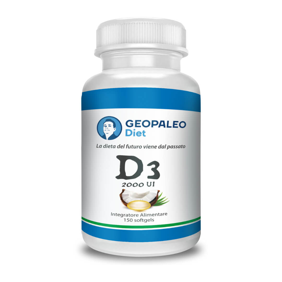 Vitamina D soft-gel 2000 UI in Olio di Cocco MCT