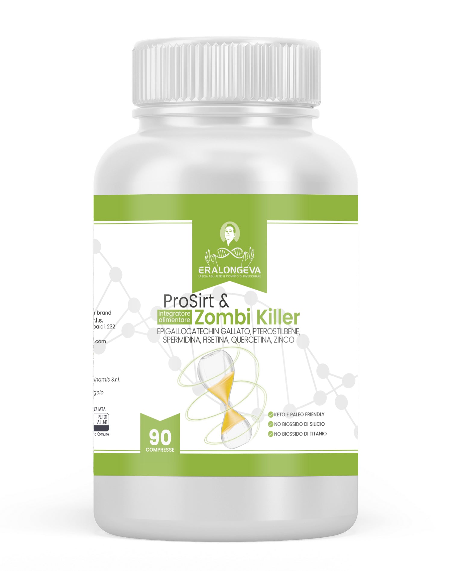 PRO-SIRT & ZOMBI KILLER – Il nuovo integratore per la longevità cellulare - Era Longeva - 90 capsule