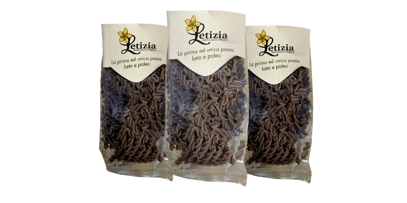 PREVENDITA Letizia la Prima PASTA Keto-Paleo al Mondo. PACCHETTO DA 3 confezioni (280 g)
