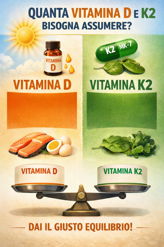 Quante Vitamina D/K2 sono necessarie per Arrivare ai Livelli Ottimali? E cosa cambia in menopausa? E' vero che fa venire Ipercalcemia?