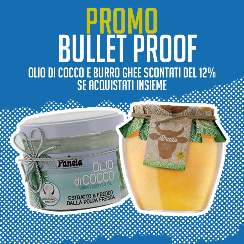 BULLET PROOF: Burro Ghee Grass Fed + Olio di Cocco Biologico