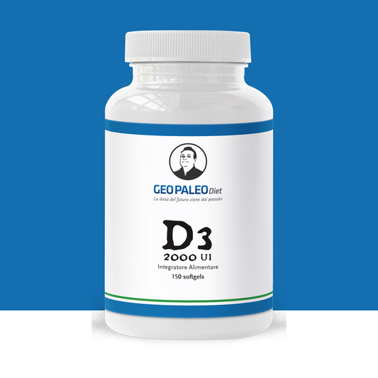 Vitamina D3 Alto Dosaggio 2000 UI in capsule softgel con Olio di Oliva