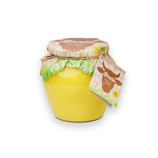 Burro Ghee BRADO Grass Fed BIO- Senza Caseina - Senza Lattosio - No Frigorifero 430 g - 580 ml